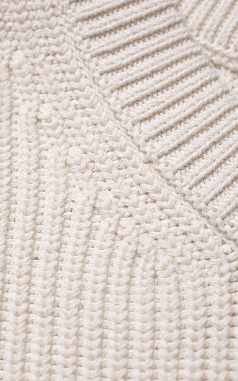 Nudie Jeans August Rib Cotton Chalk White