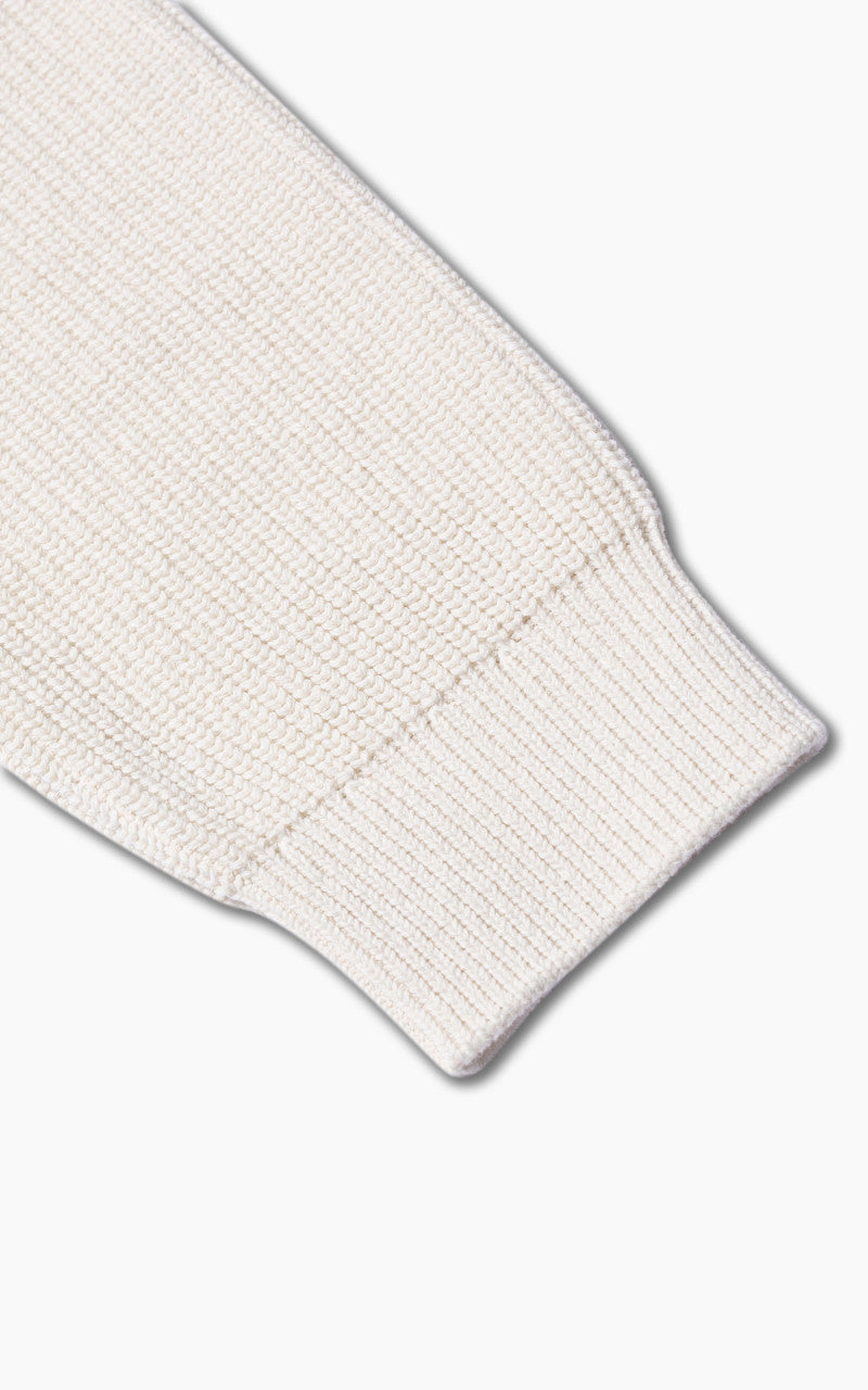 Nudie Jeans August Rib Cotton Chalk White