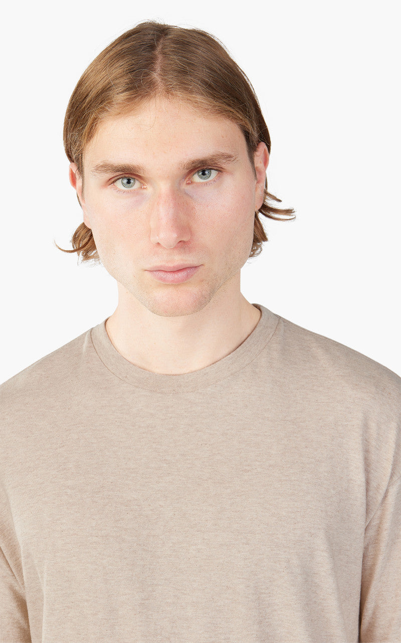 Auralee Seamless L/S Tee Top Brown