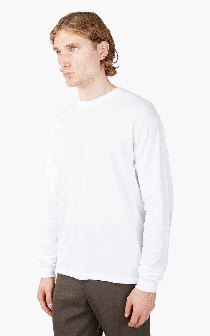 Auralee Seamless L/S Tee White
