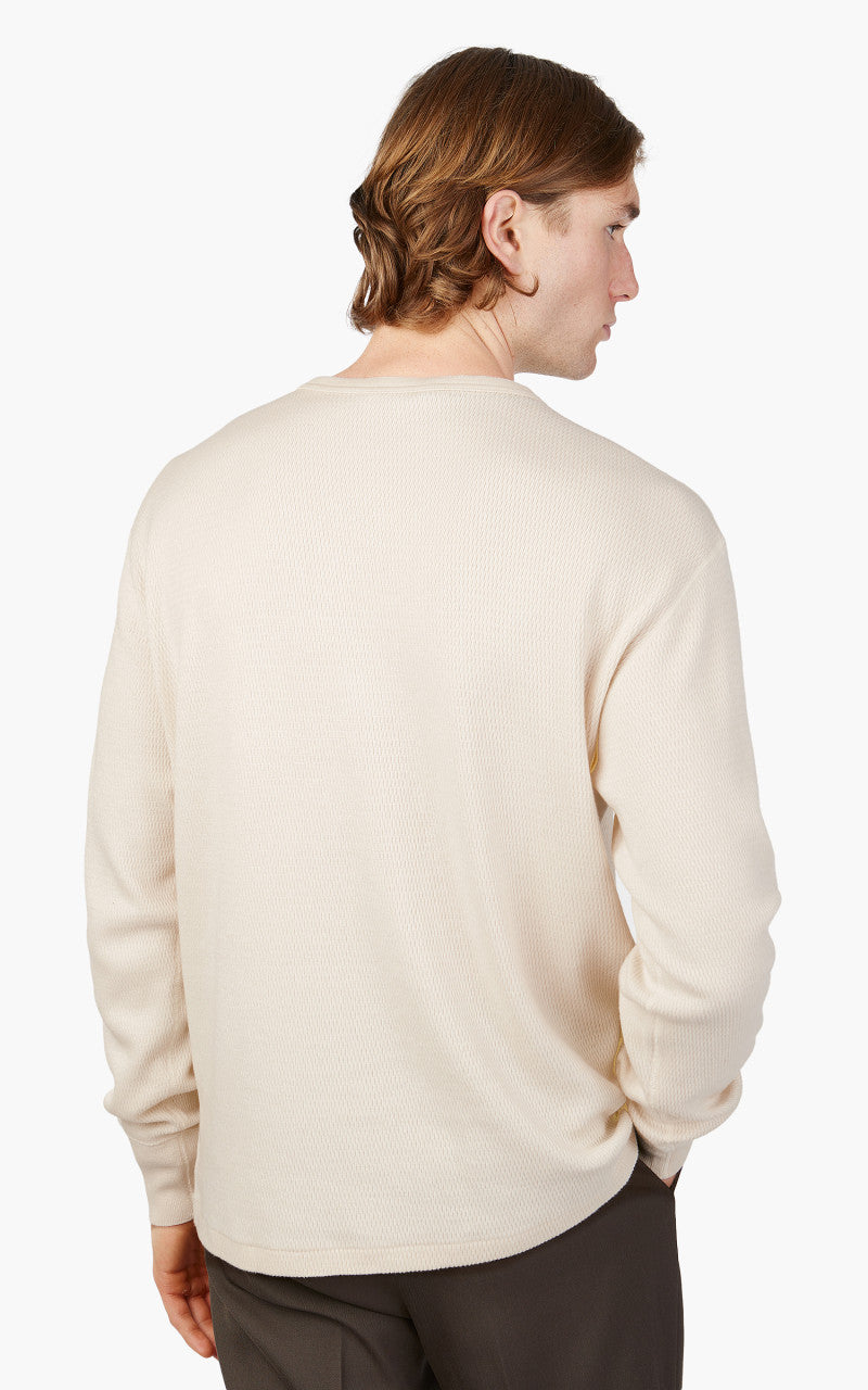 トップス AURALEE LIGHT THERMAL P/O size5 WHITE Auralee Light Thermal P/O White