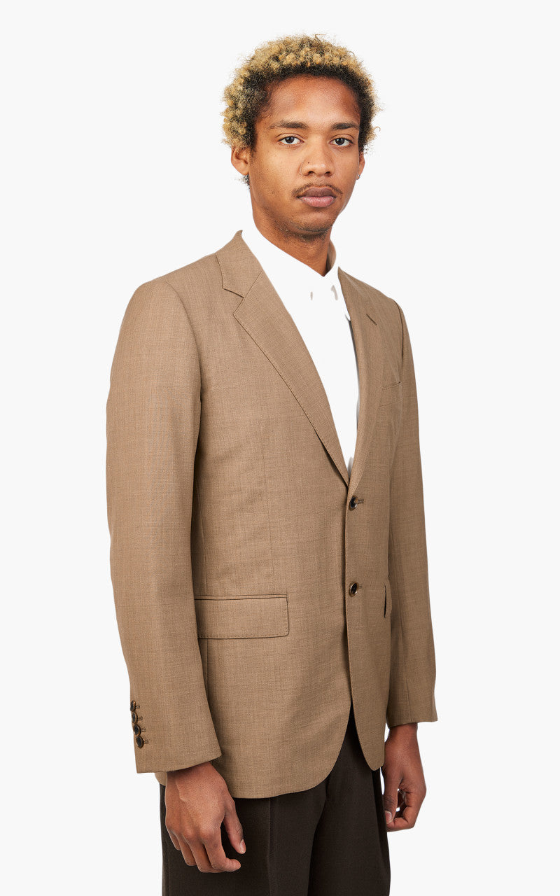 Auralee Super Fine Tropical Wool Jacket Top Brown