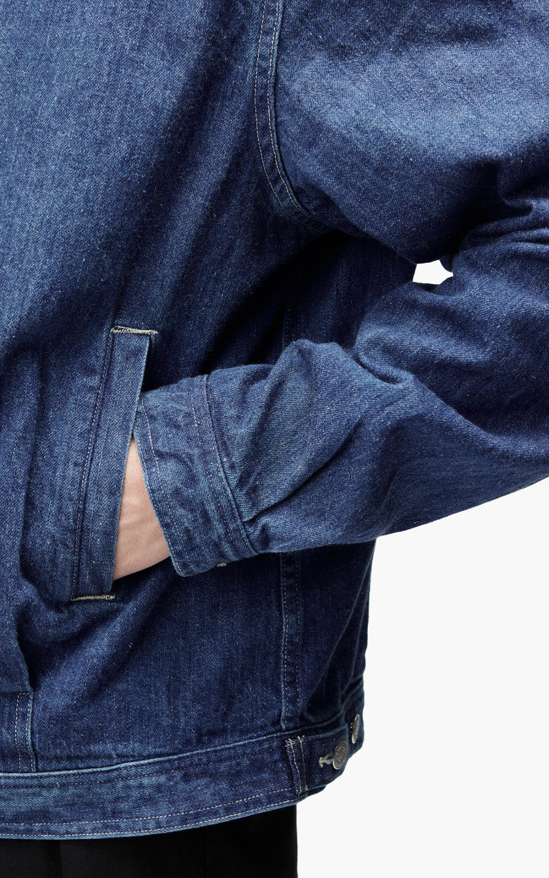 Auralee Selvedge Light Denim Blouson Light Indigo