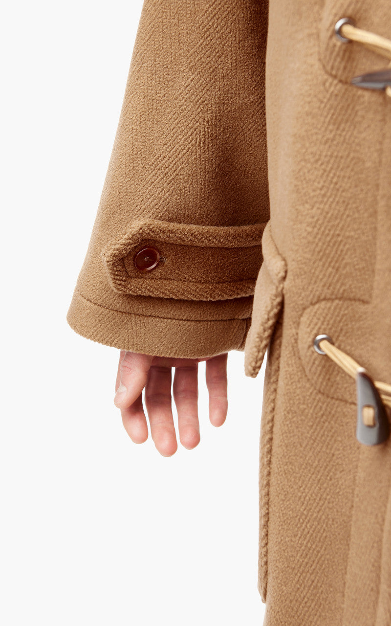 ジャケット・アウター AURALEE WOOL HERRINBONE PILE DUFFLE COAT Auralee Wool Herringbone Pile Duffle Coat Brown