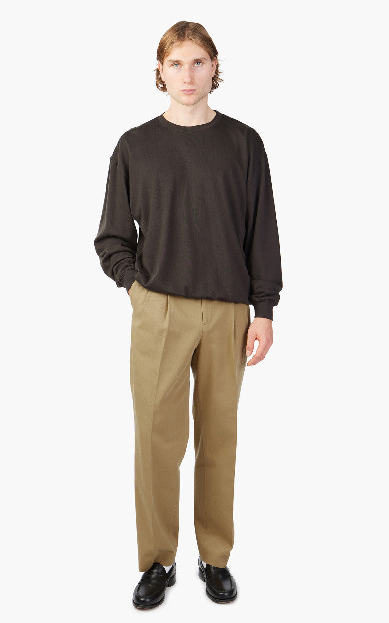 トップス 25SS 5 AURALEE SUPER HIGH GAUGE SWEAT Auralee Super High Gauge Sweat Pullover Dark Brown