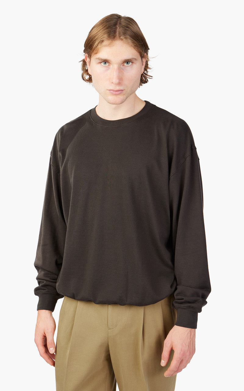Auralee Super High Gauge Sweat Pullover Dark Brown
