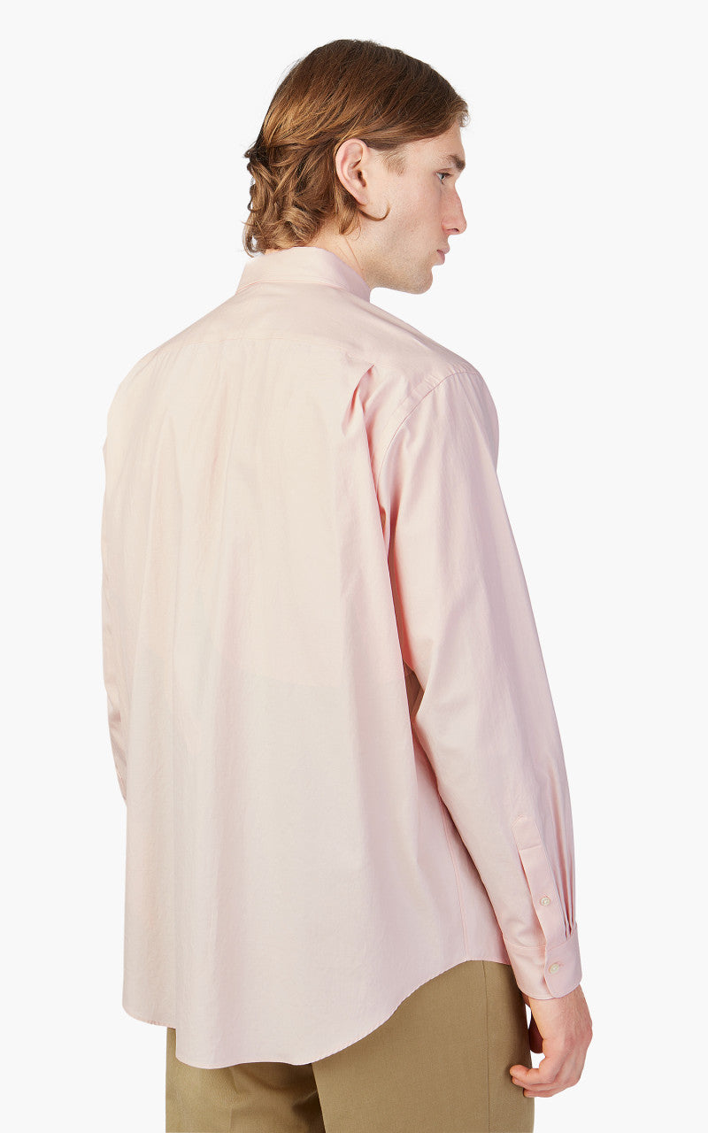 ド*イ様 【5】 auralee WASHED FINX TWILL P/O S Auralee Washed Finx Twill Big Shirt Pink