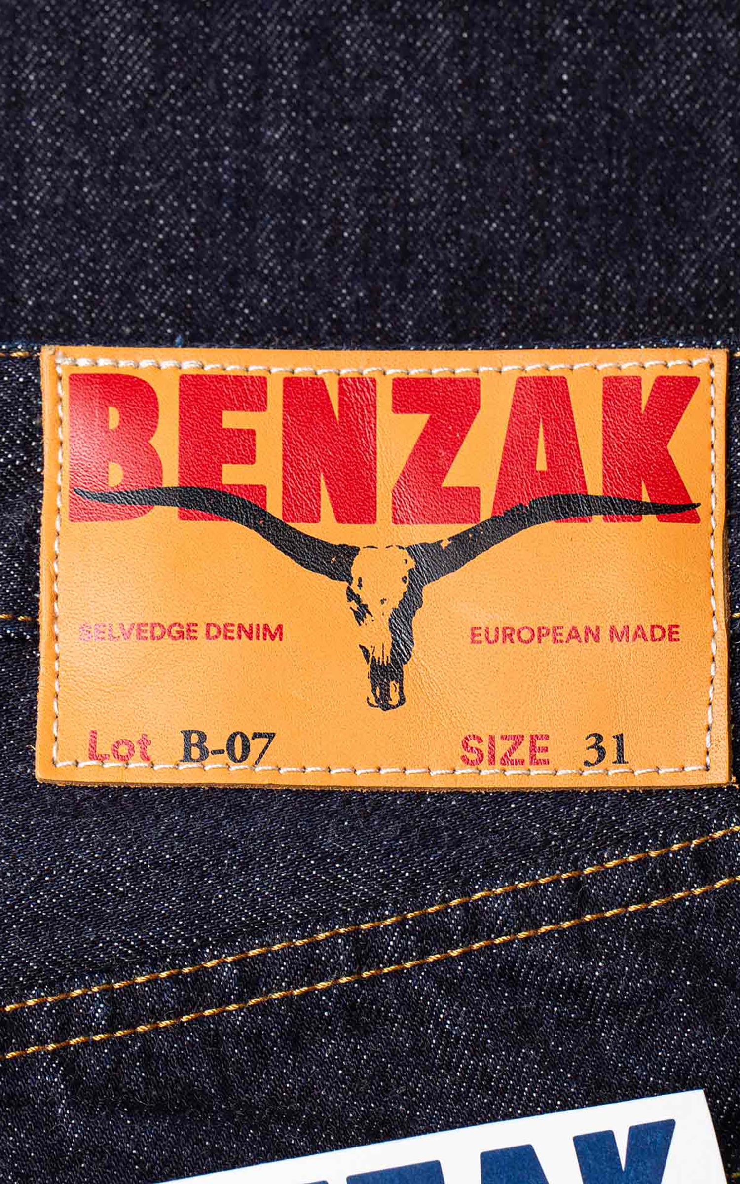 Benzak B-07 Relaxed Straight Forties Era Selvedge Indigo 14oz