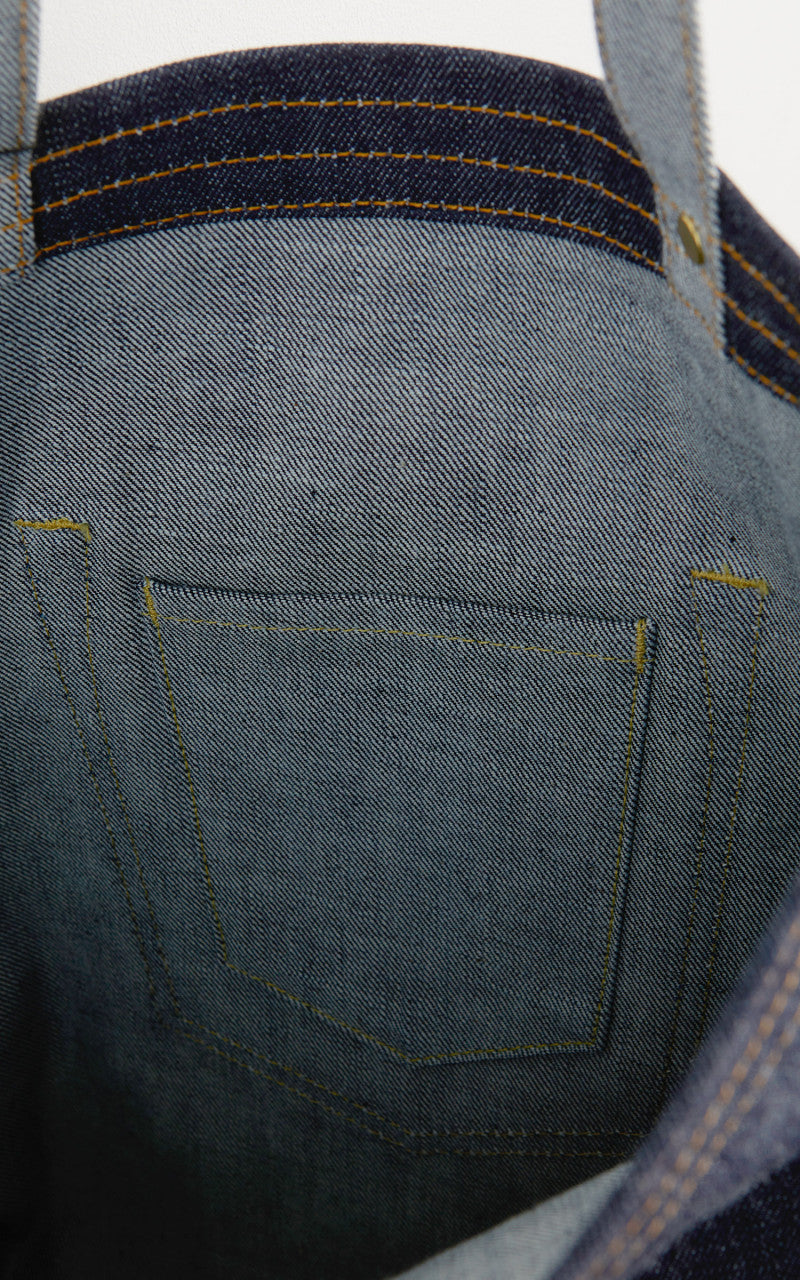 Momotaro Jeans MZBG0010 Denim Tote Bag Indigo