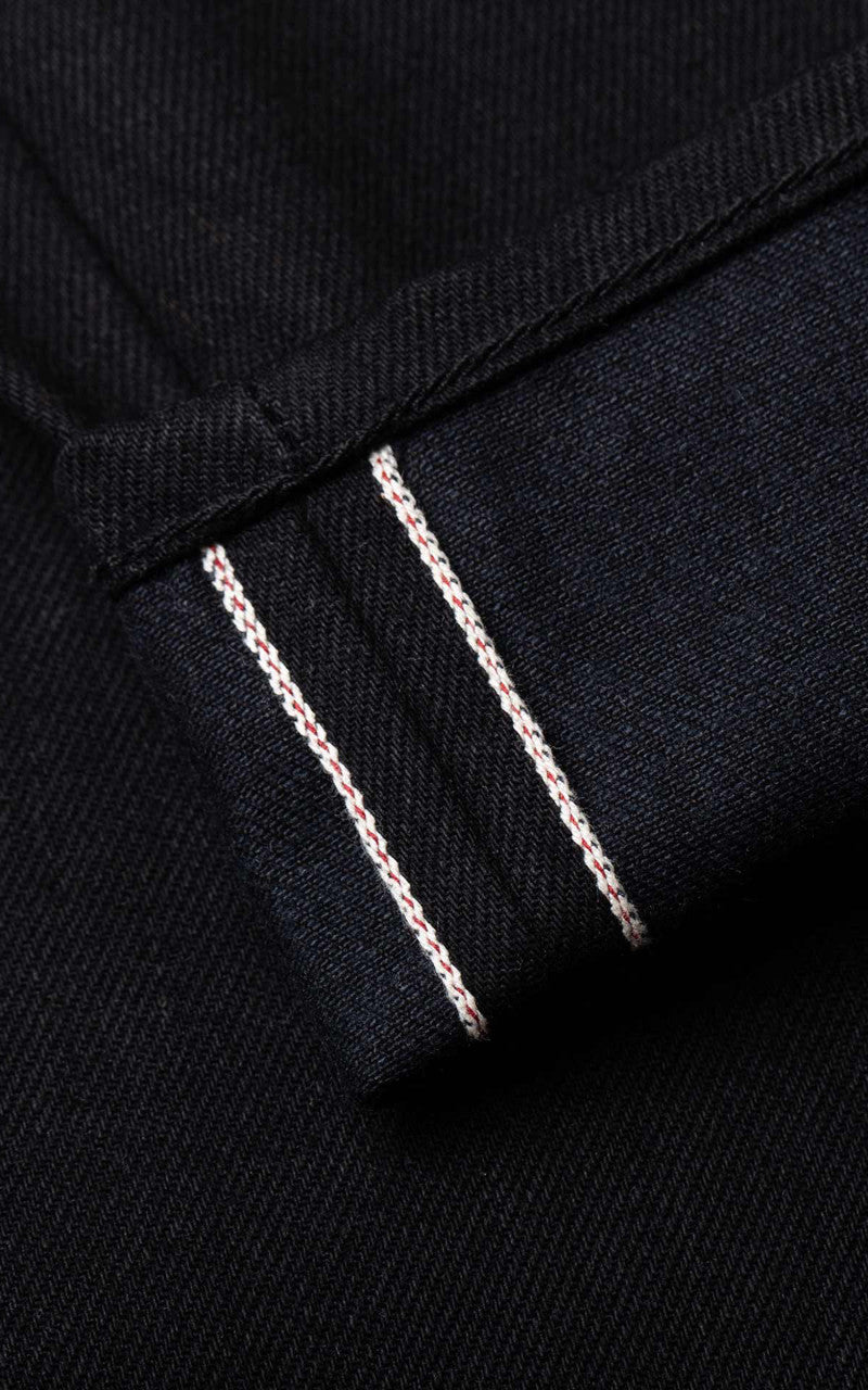 Benzak B-02 Straight Black Slub Selvedge Black 13oz