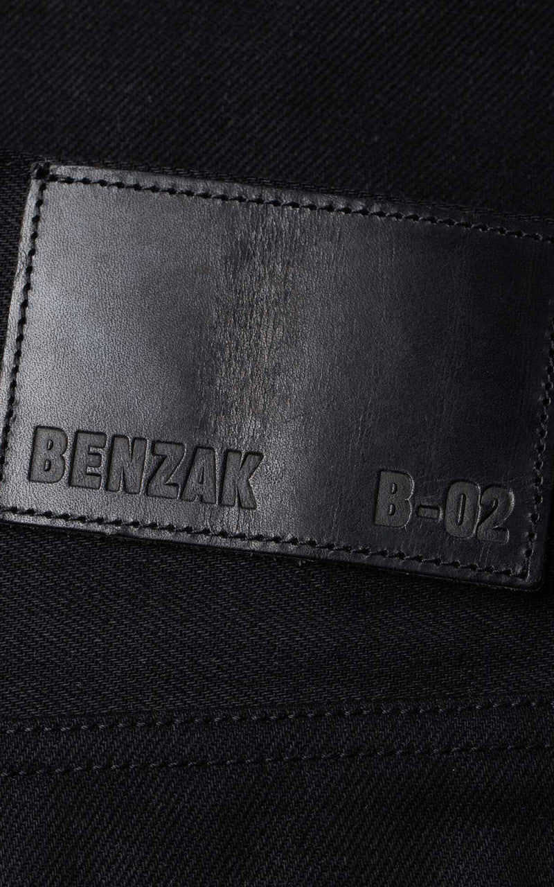 Benzak B-02 Straight Black Slub Selvedge Black 13oz