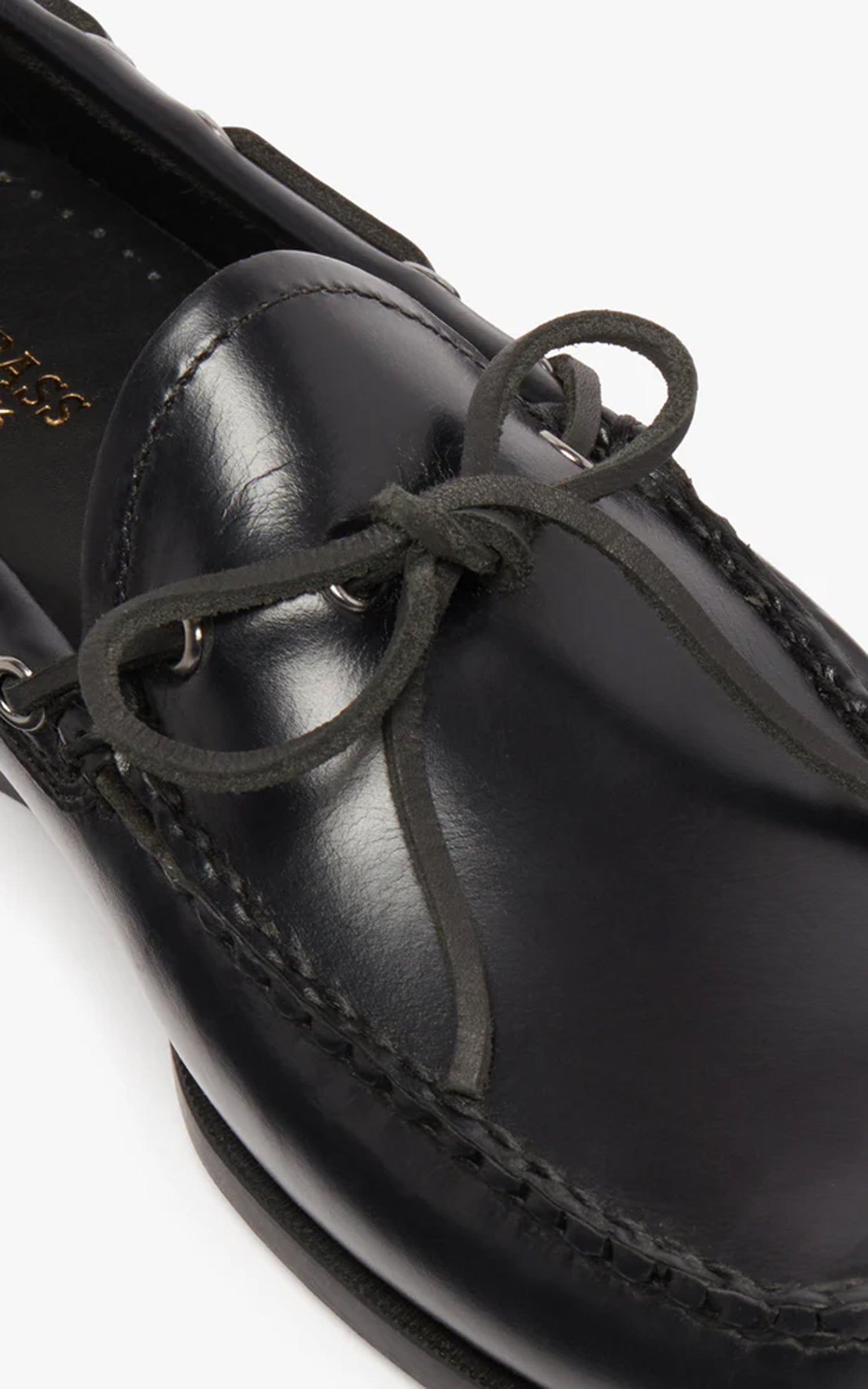 G.H. Bass Camp Moc Decker Soft Black Lthr/Mono