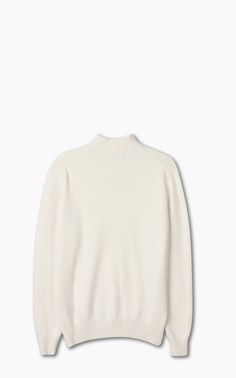 Barbour Essential Lambswool Half Zip Sweater Whisper White