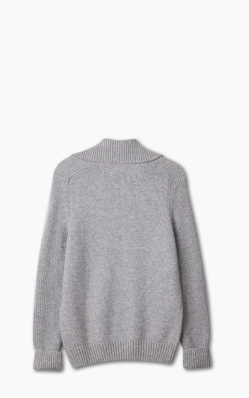 Barbour NP Andrews Half Zip Sweater Light Grey Marl