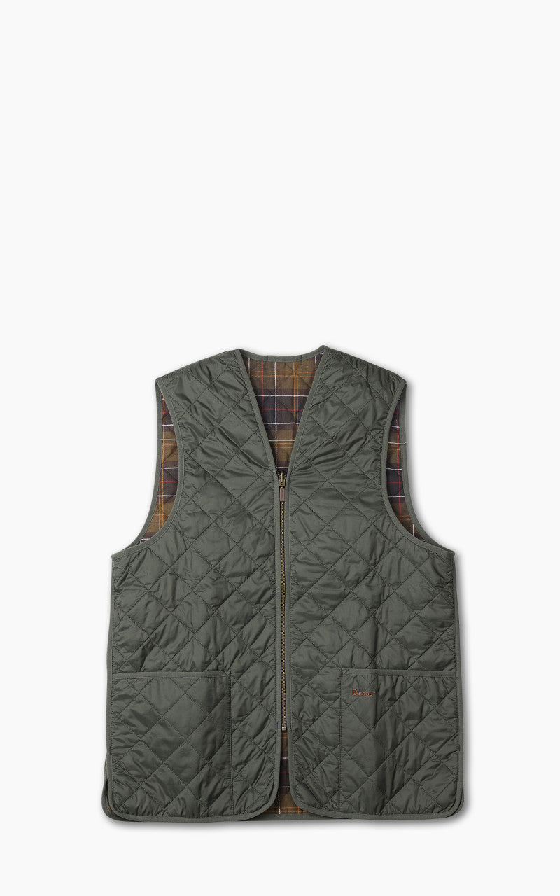 Barbour Quilted Zip Liner Olive