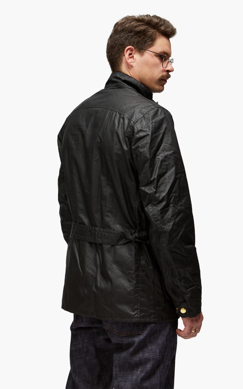 Barbour International Union Jack International Jacket Wax Black