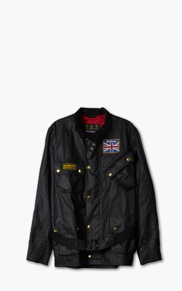 Barbour International Union Jack International Jacket Wax Black