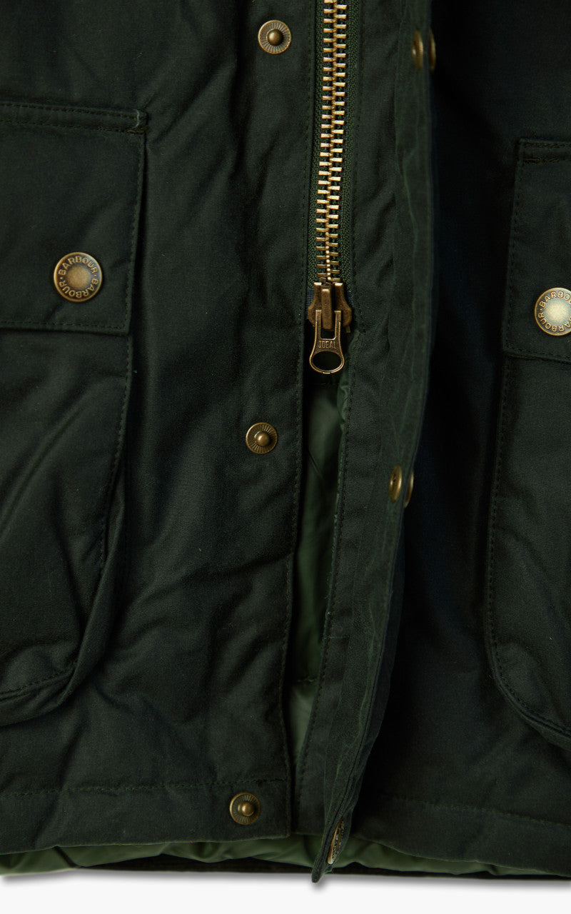 Barbour Hooded Beaufort Wax Jacket Sage