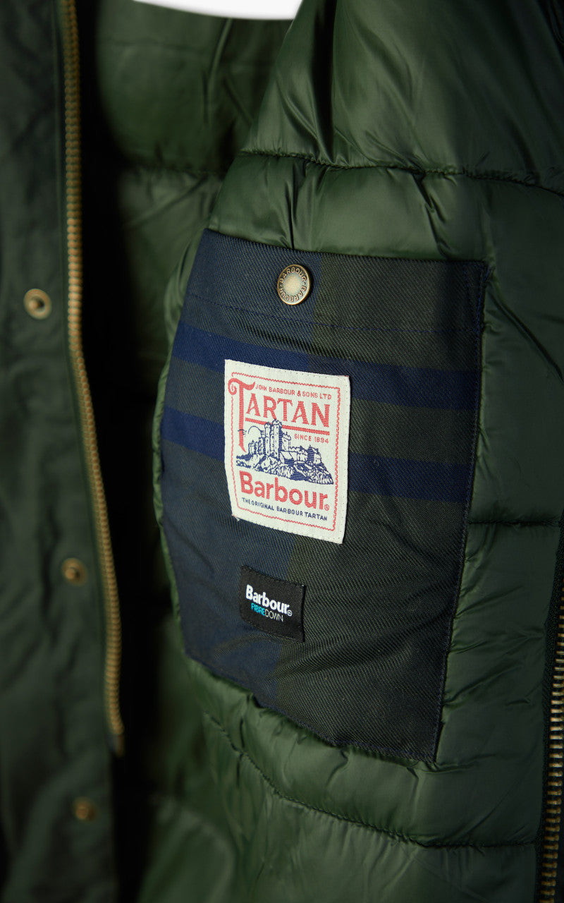 Barbour Hooded Beaufort Wax Jacket Sage