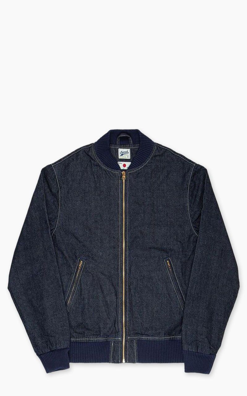 Benzak BBJ-01 Varsity Bomber Jacket Kojima Chambray 8oz