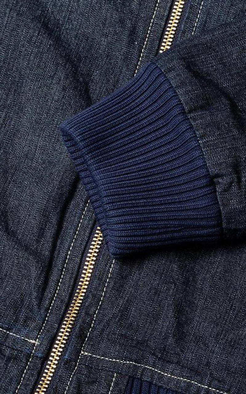Benzak BBJ-01 Varsity Bomber Jacket Kojima Chambray 8oz