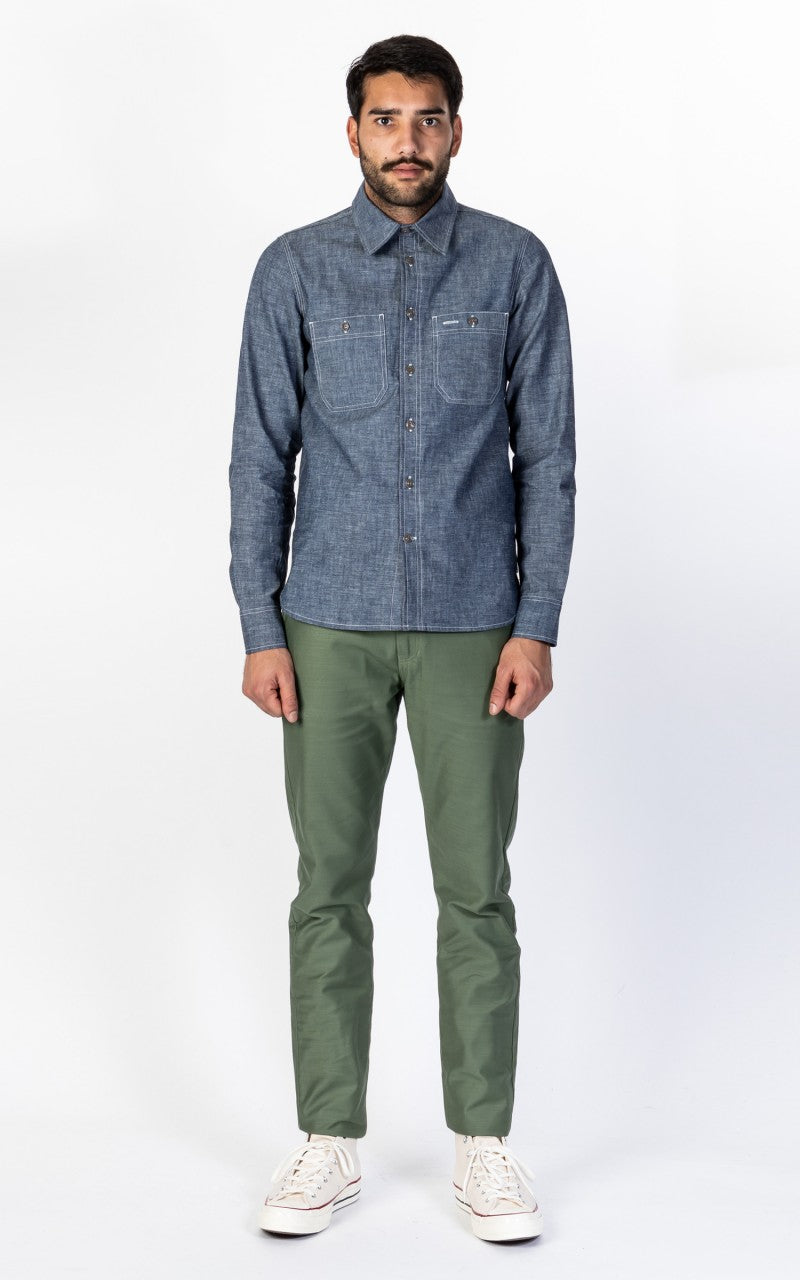 Benzak BC-01 Tapered Chino Military Twill Army Green