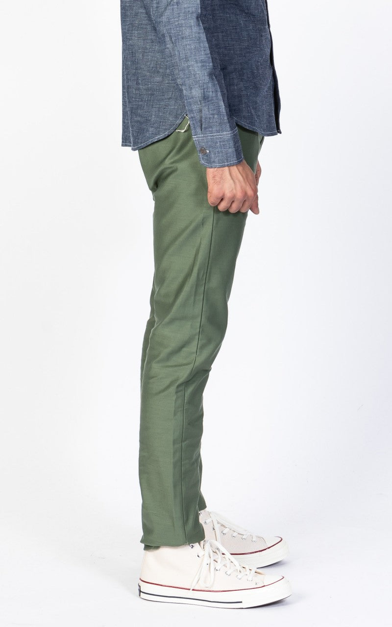 Benzak BC-01 Tapered Chino Military Twill Army Green