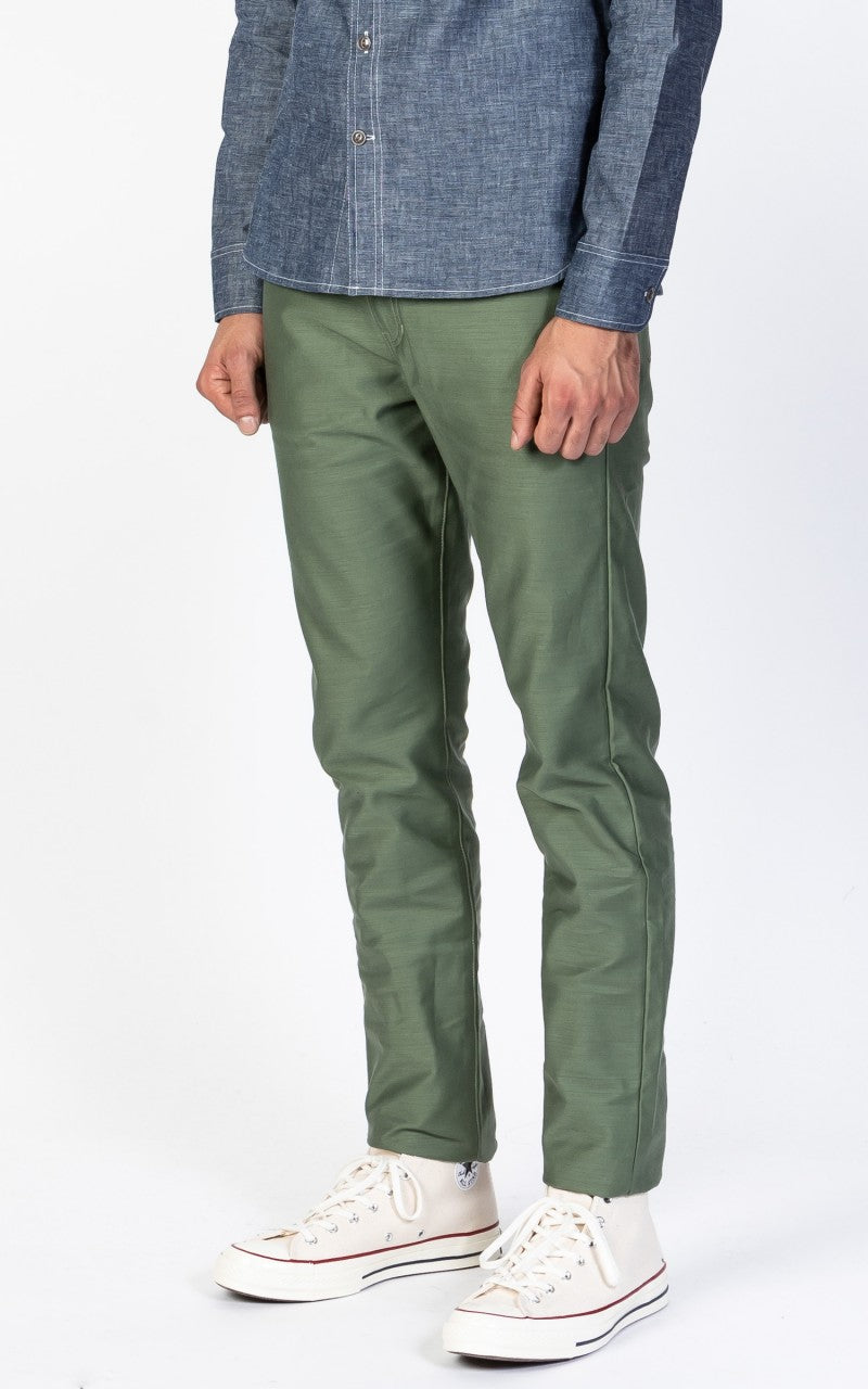 Benzak BC-01 Tapered Chino Military Twill Army Green