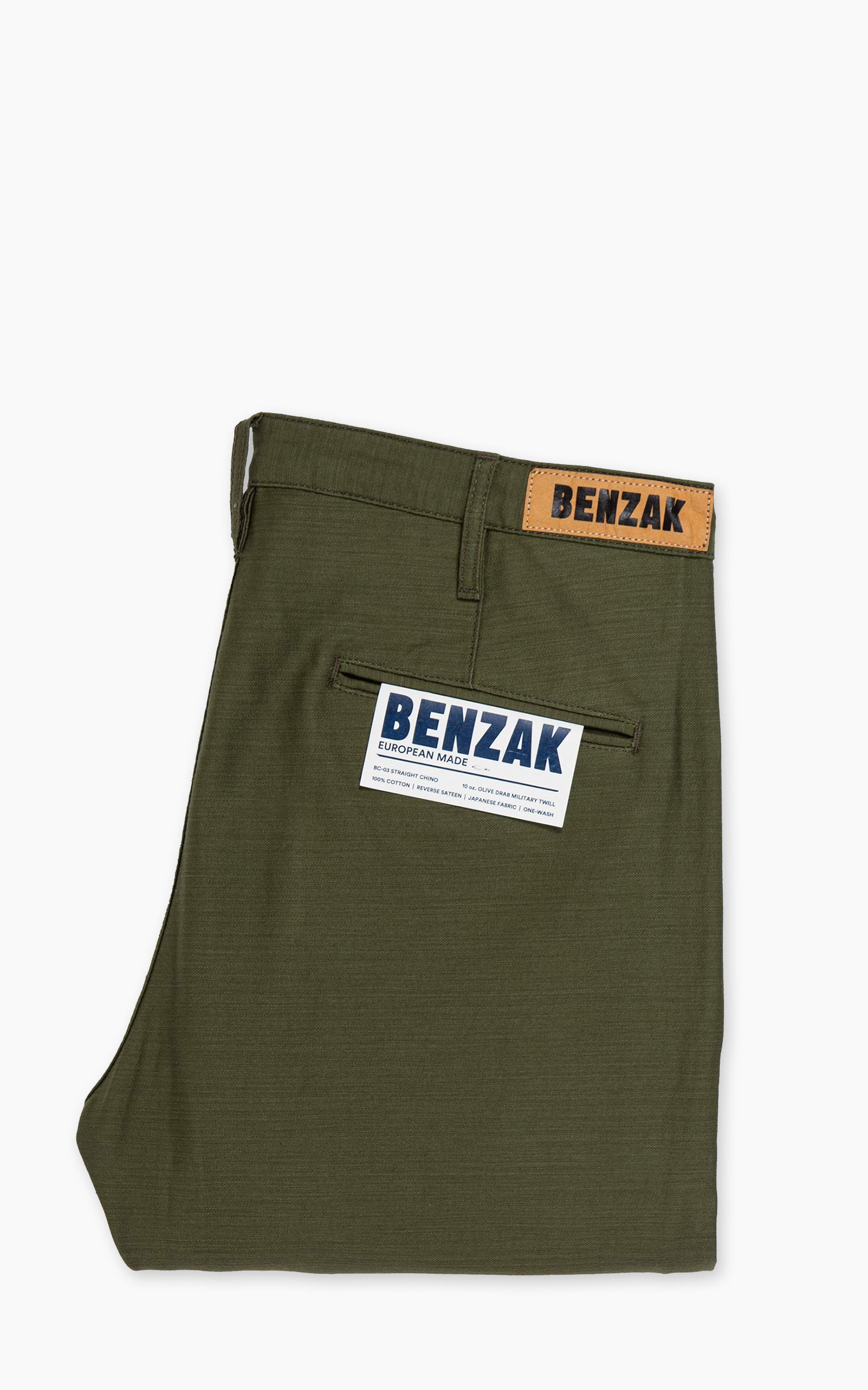 Benzak BC-03 Straight Chino Military Twill Olive Drab