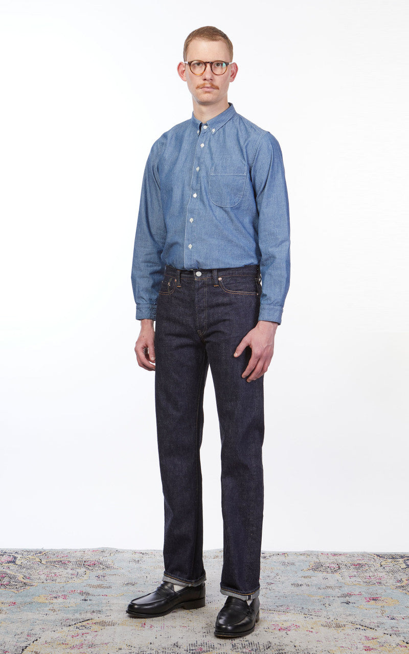 Benzak BDS-02 One Pocket Shirt Indigo Chambray 5oz