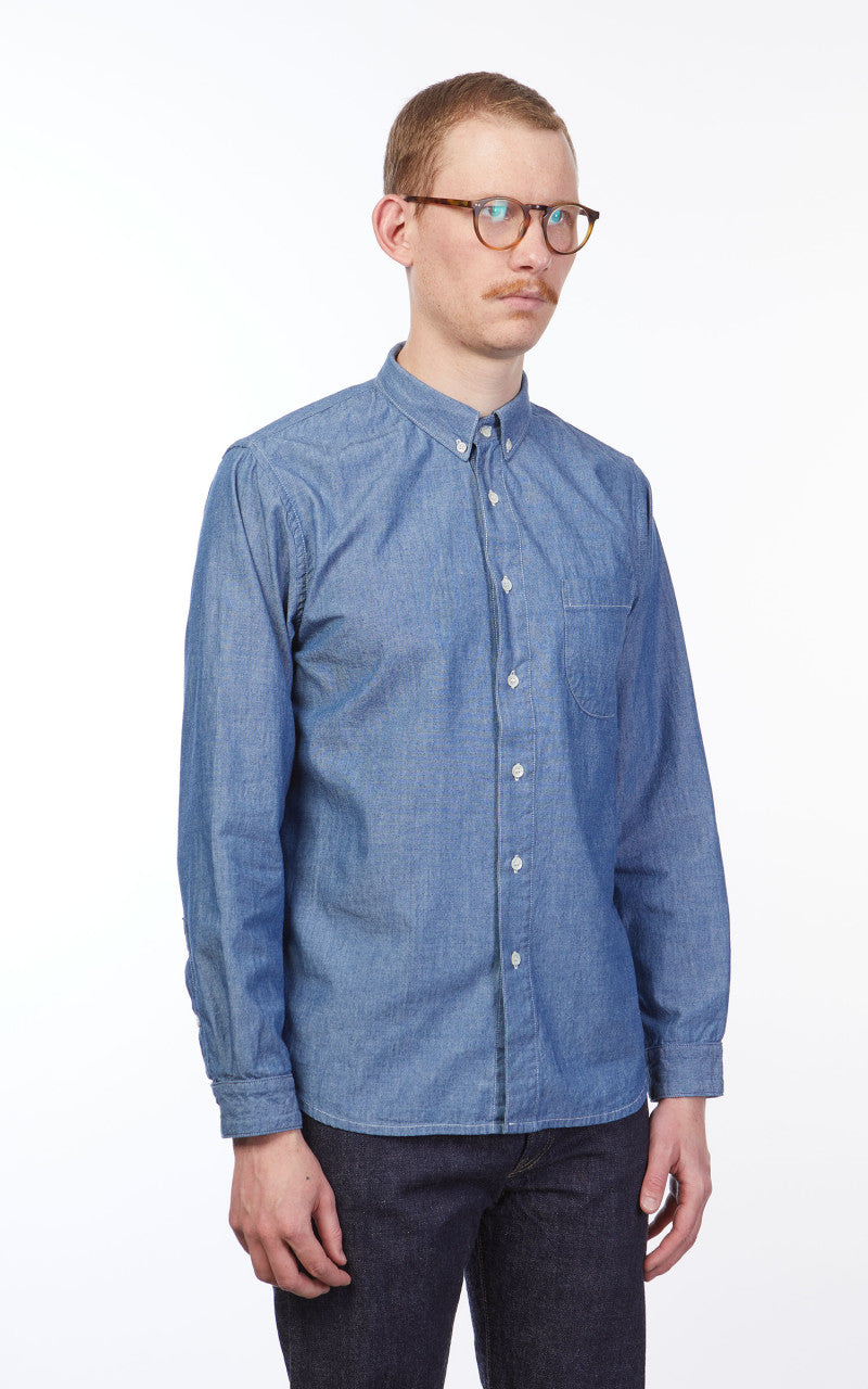 Benzak BDS-02 One Pocket Shirt Indigo Chambray 5oz