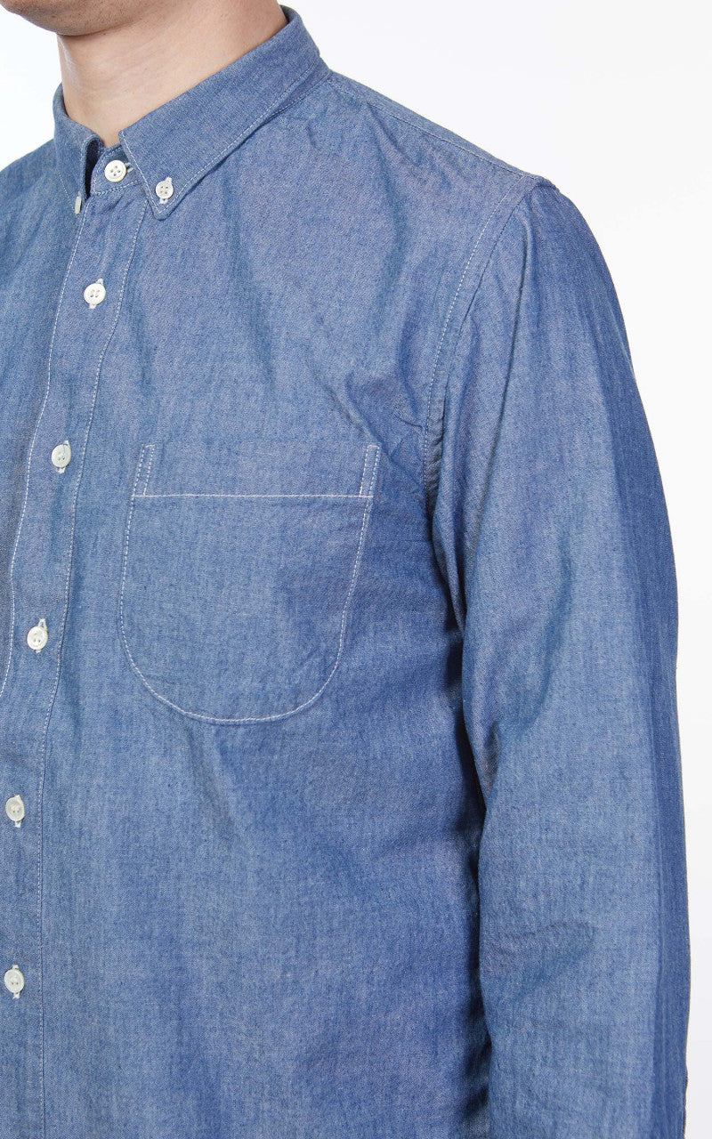 Benzak BDS-02 One Pocket Shirt Indigo Chambray 5oz
