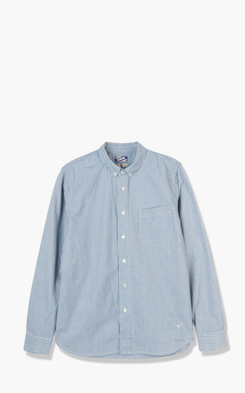 Benzak BDS-02 One Pocket Shirt Indigo/White Chambray 5oz