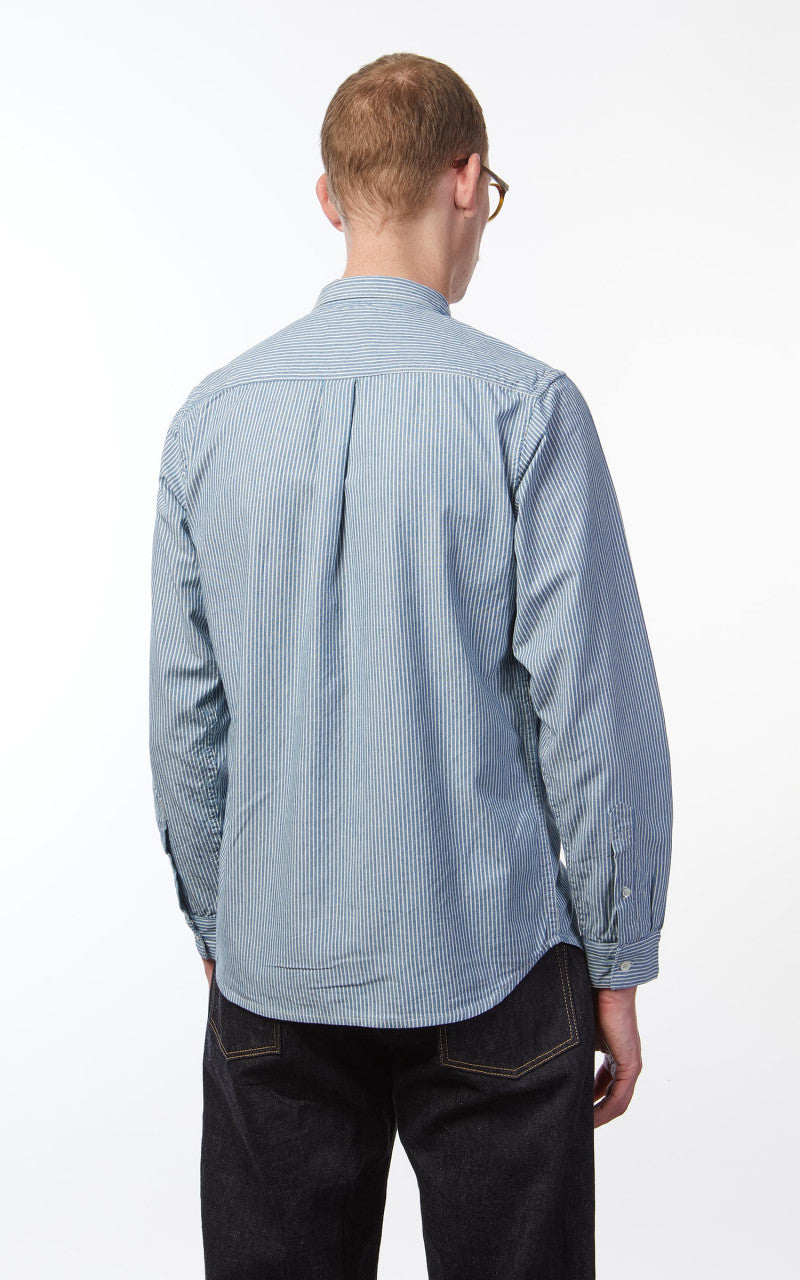 Benzak BDS-02 One Pocket Shirt Indigo/White Chambray 5oz