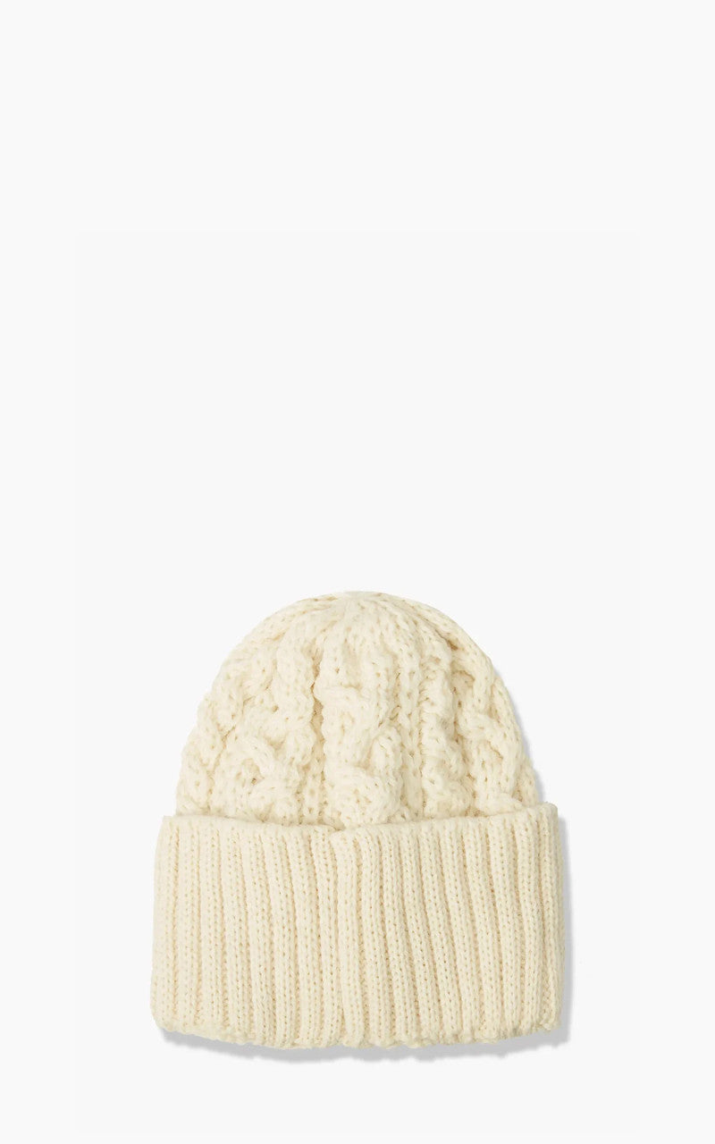 Beams Plus Cable Watch Cap Natural White