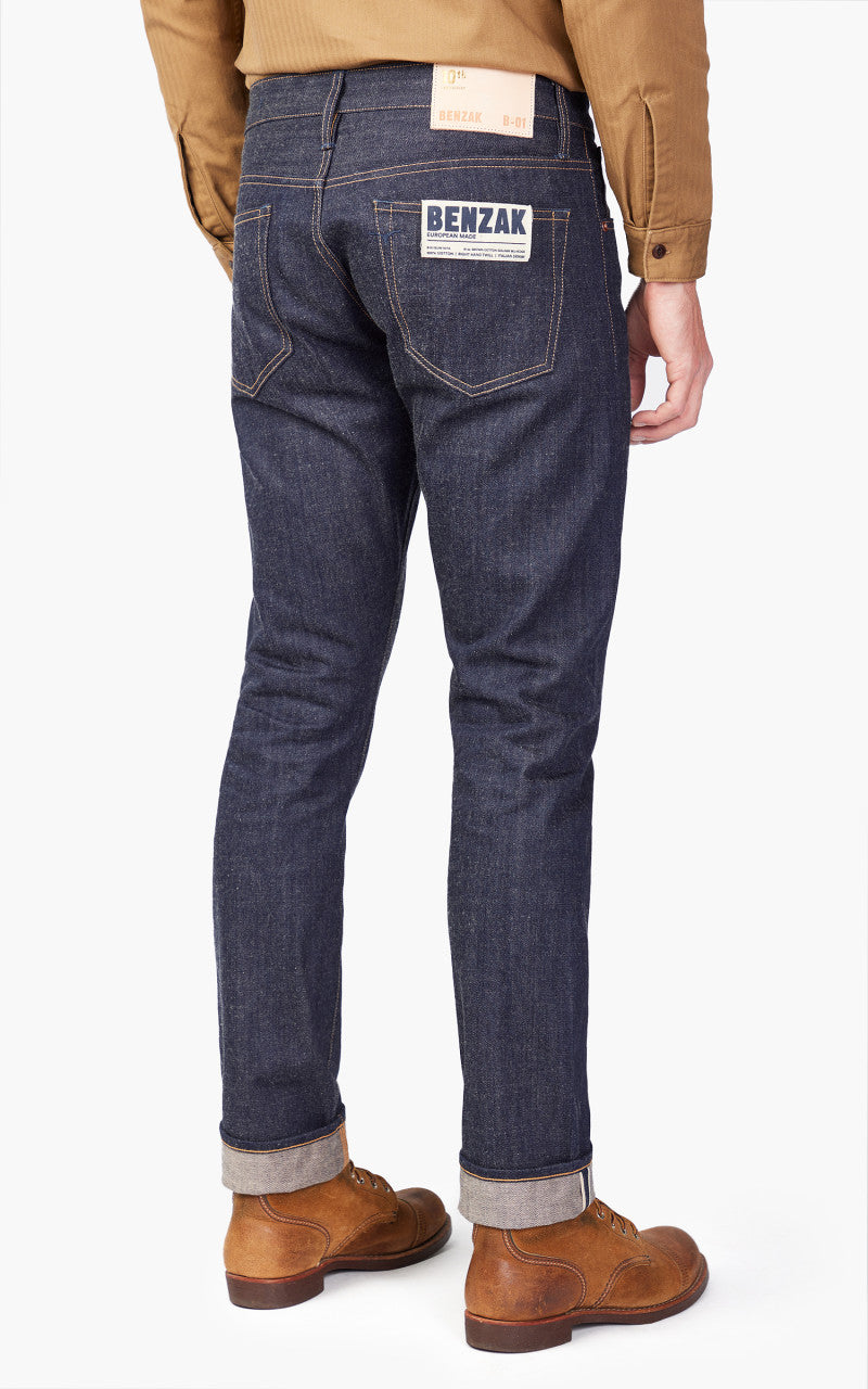 Benzak B-01 Slim Brown Cotton Golden Selvedge 15oz '10-Year Anniversary'