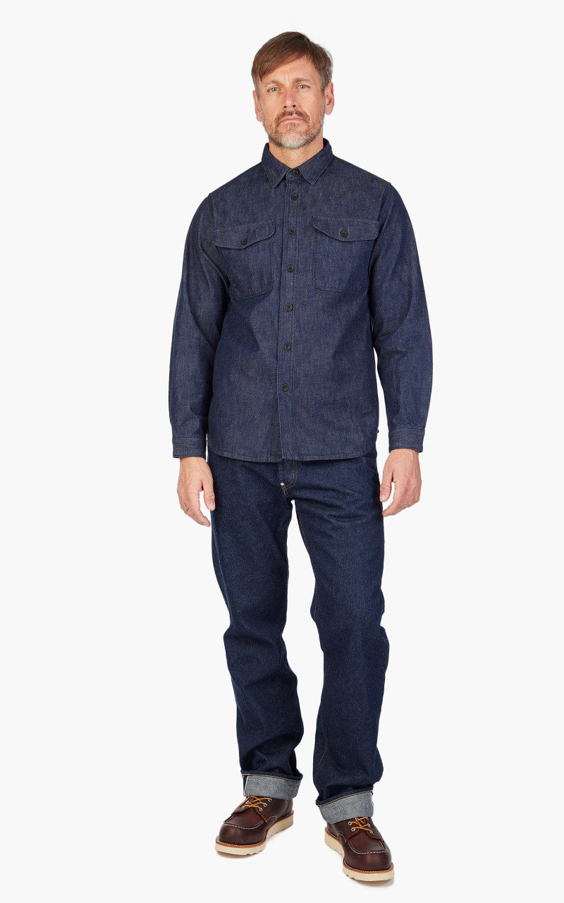 Benzak BWS-04 Scout Overshirt Tinted Denim 10oz