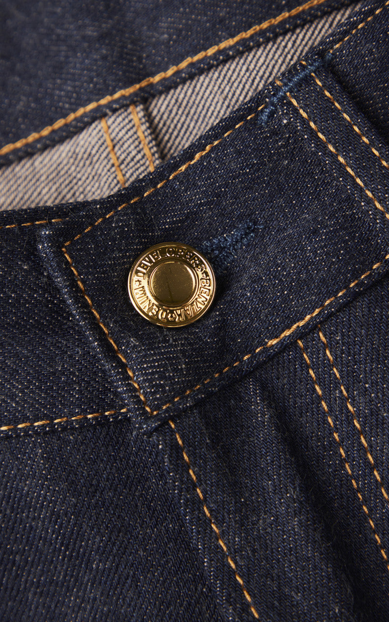 Benzak B-01 Slim Brown Cotton Golden Selvedge 15oz '10-Year Anniversary'