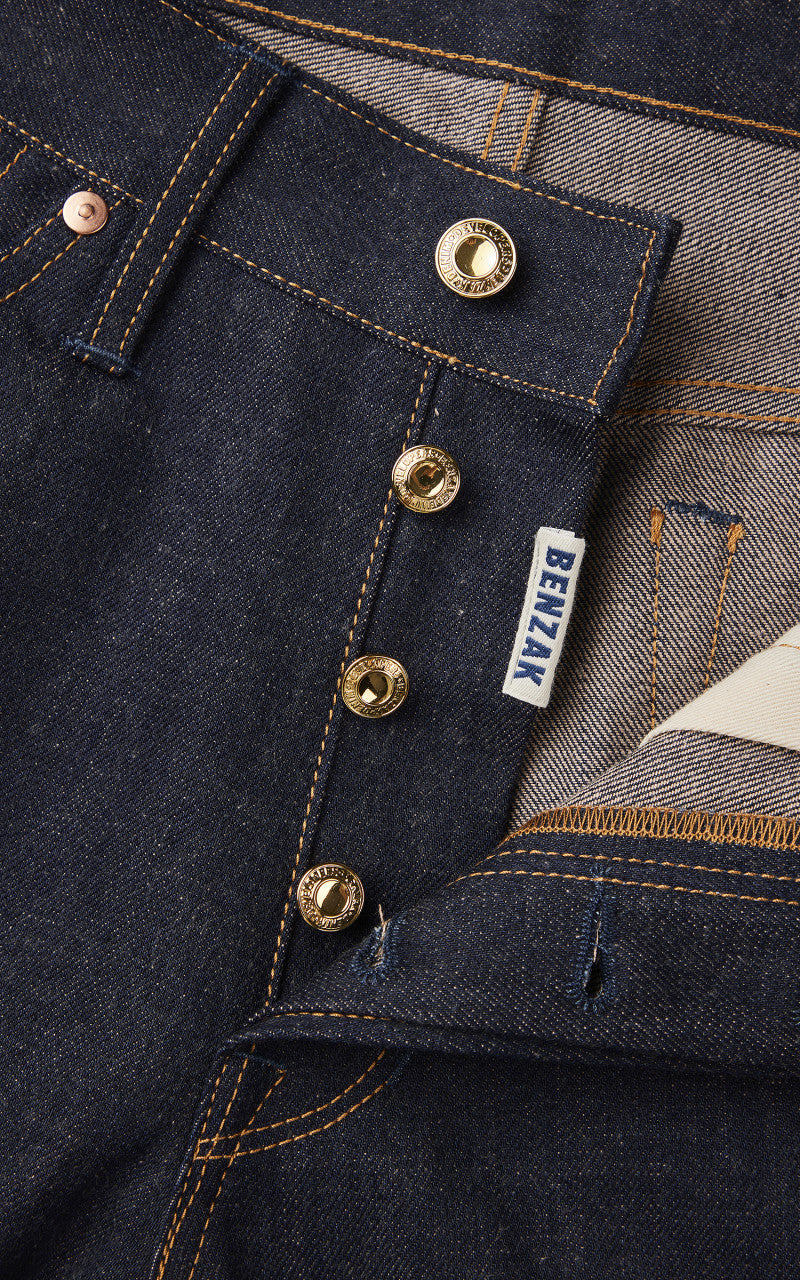Benzak B-01 Slim Brown Cotton Golden Selvedge 15oz '10-Year Anniversary'