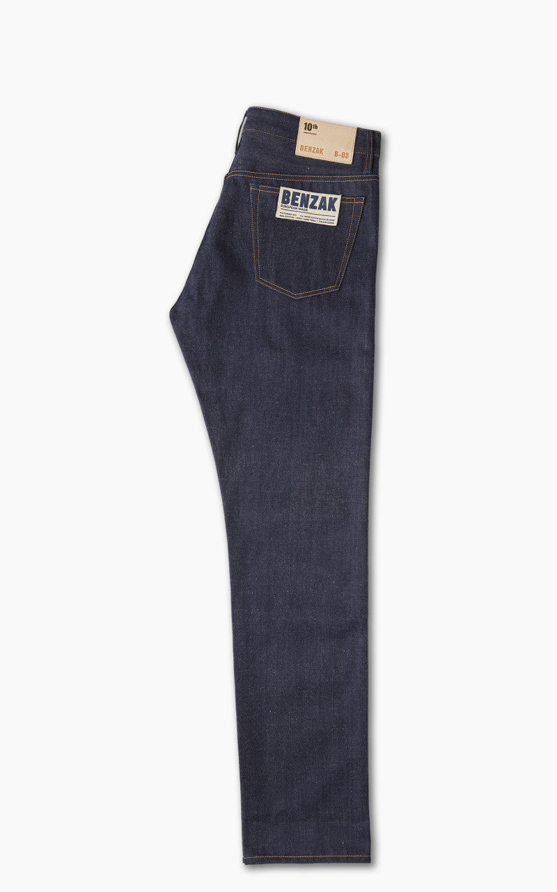 Benzak B-03 Tapered Brown Cotton Golden Selvedge 15oz '10-Year Anniversary'
