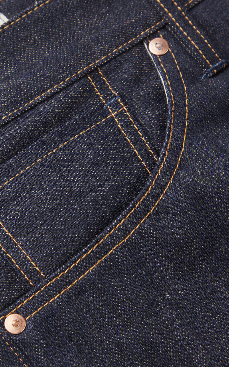 Benzak B-03 Tapered Brown Cotton Golden Selvedge 15oz '10-Year Anniversary'