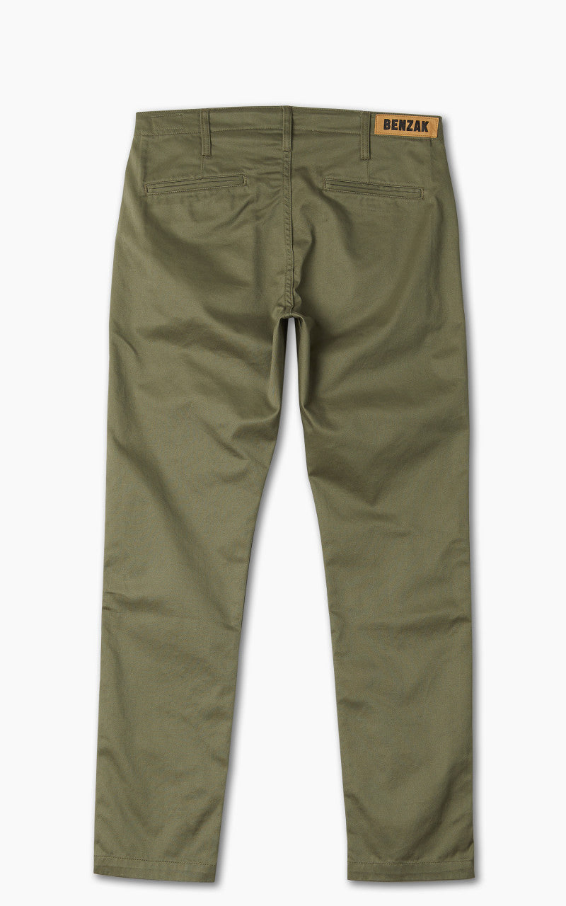 Benzak BC-04 Relaxed Chino Sateen Twill Aged Green