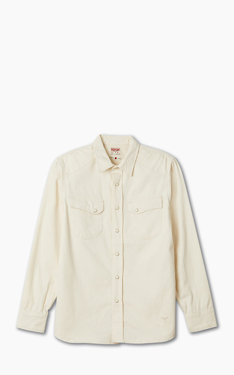 Benzak BCS-01 Western Shirt Ecru Denim 6oz