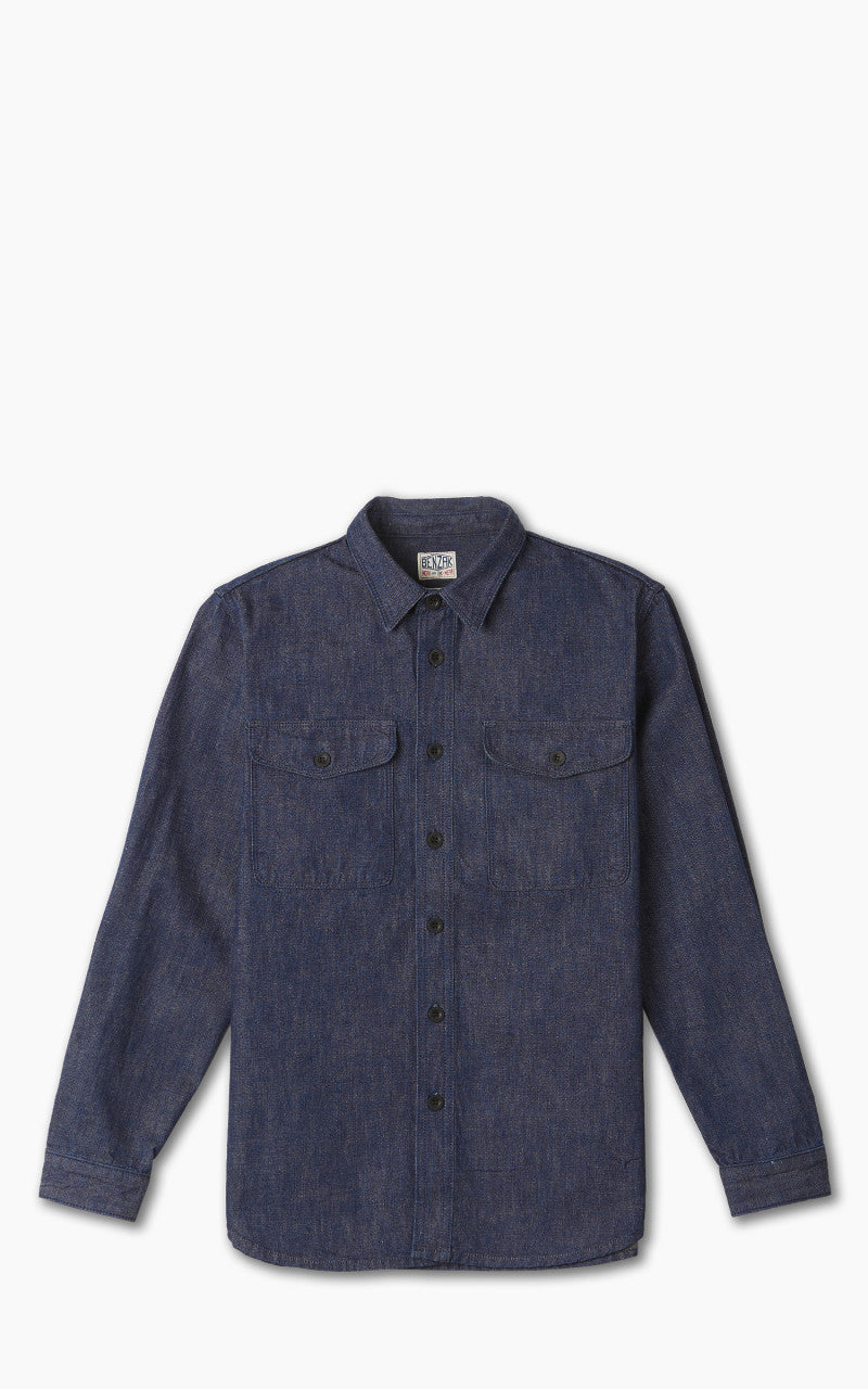 Benzak BWS-04 Scout Overshirt Tinted Denim 10oz