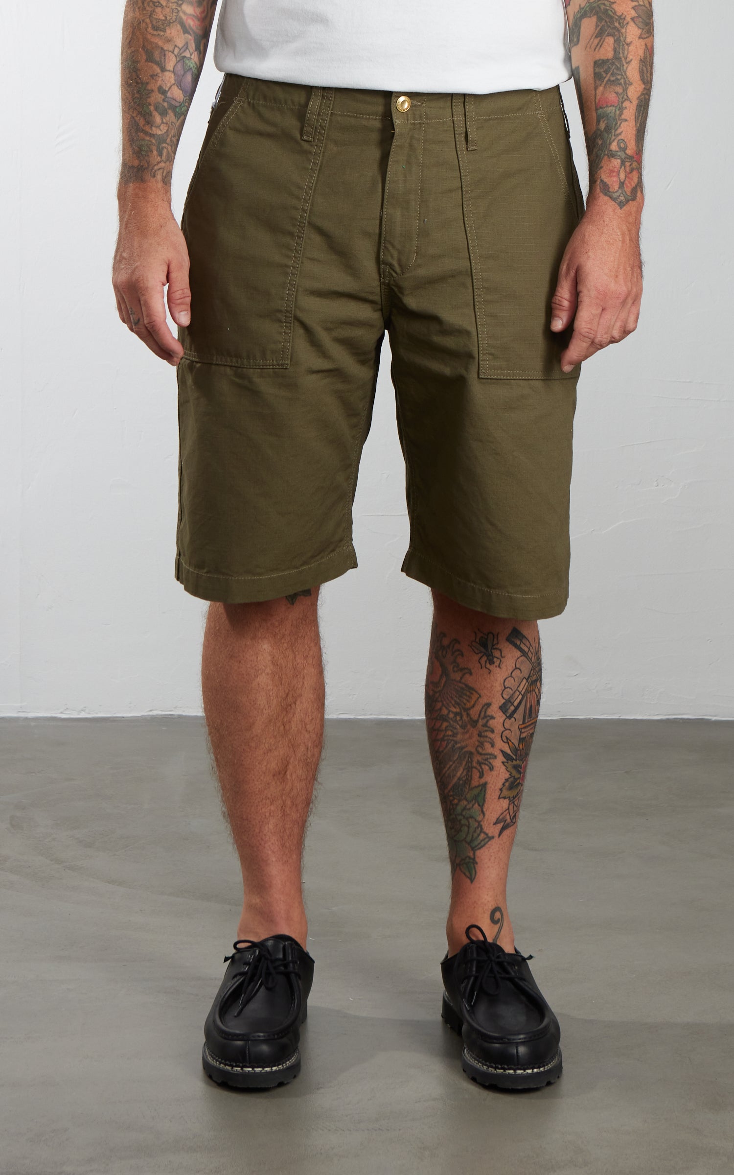 Benzak BPS-03 Fatigue Shorts Ripstop Olive Drab 8oz