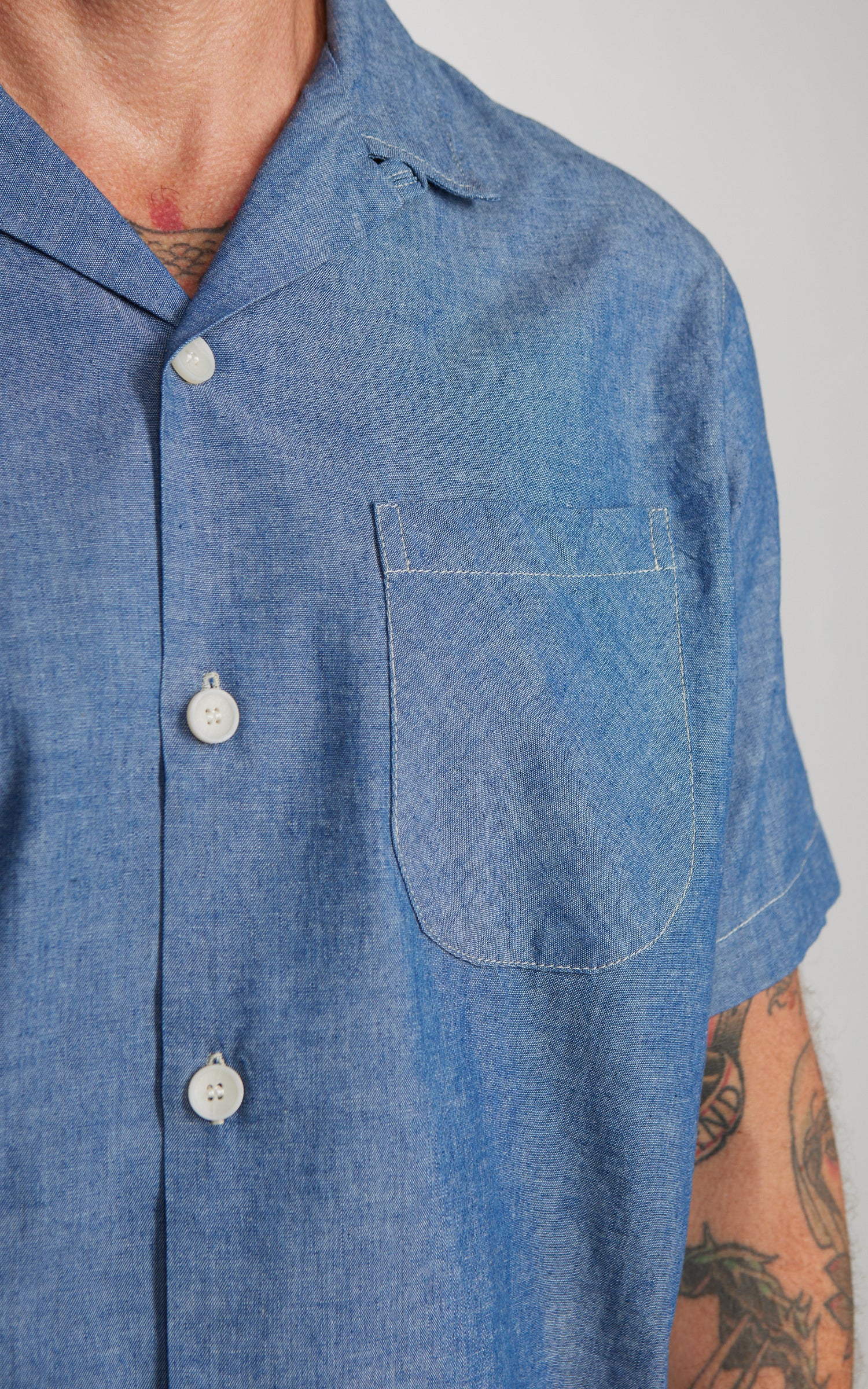 Benzak BSS-01 Holiday Shirt Vintage Chambray Indigo 5oz