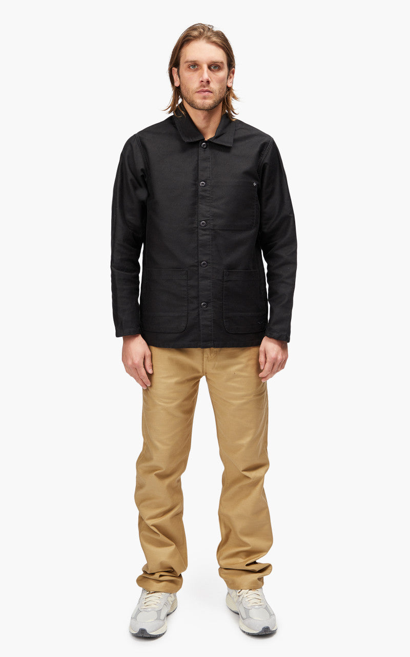 Benzak BWJ-01 Worker Jacket Moleskin Black 12oz
