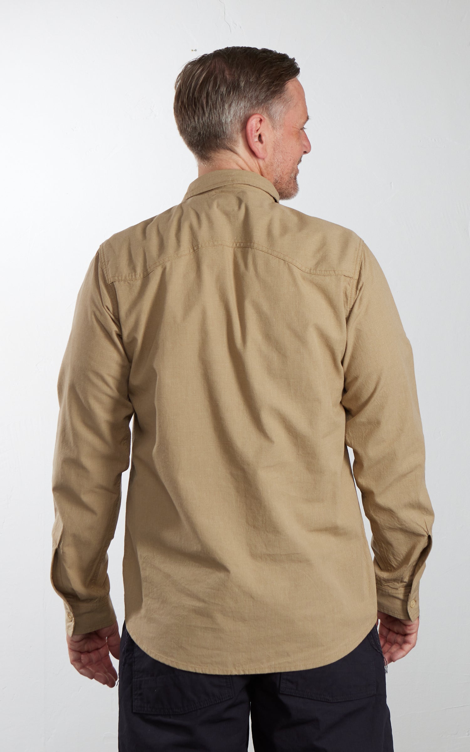 Benzak BWS-06 Worker Shirt Houndstooth Brown 6oz