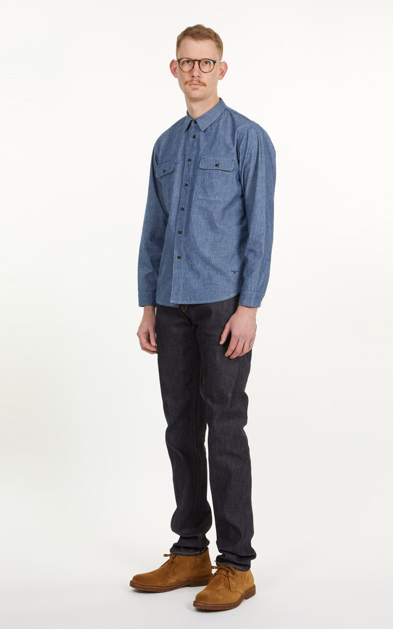 Benzak BWS-01 Work Shirt 6oz Selvedge Chambray