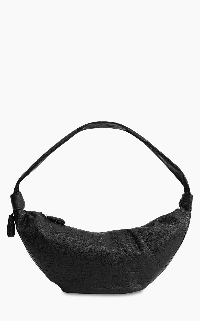 Lemaire Large Croissant Bag Soft Grained Leather Black